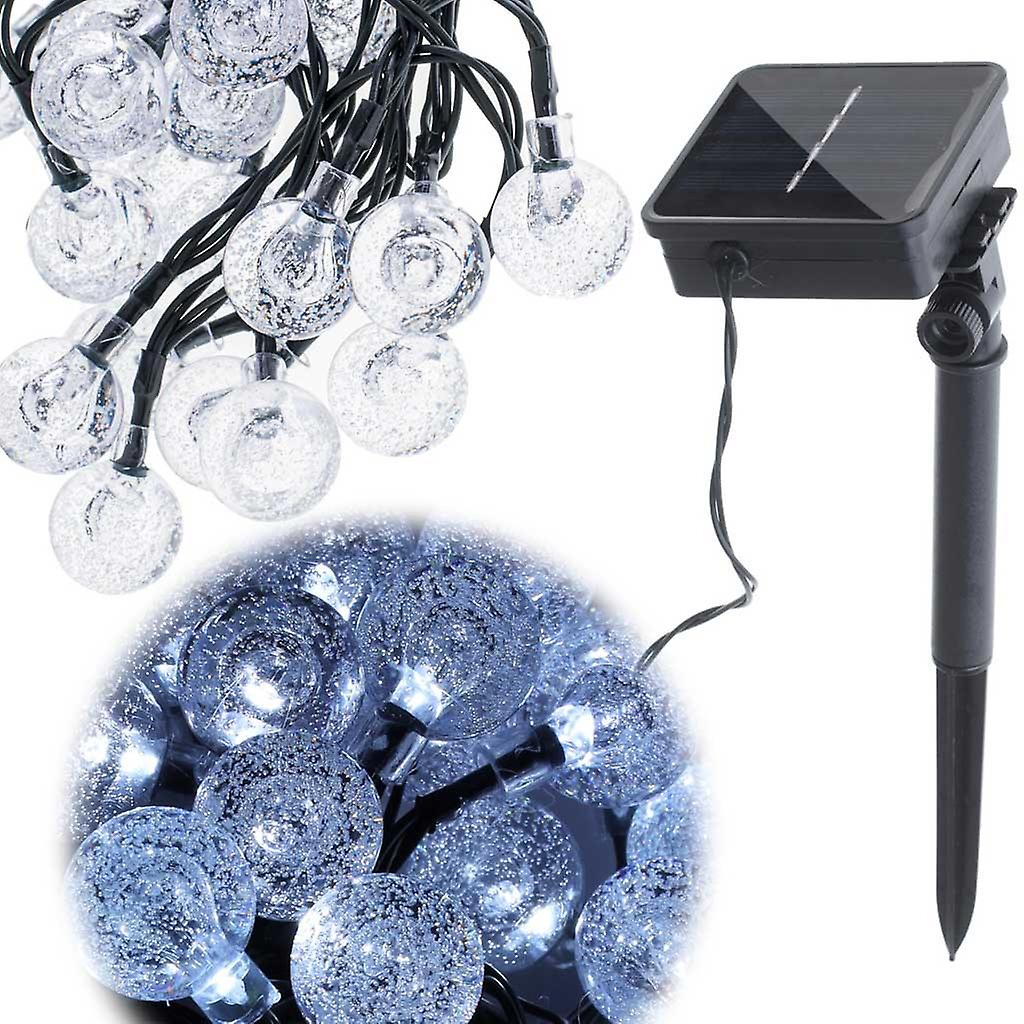 Solar Garden Lights Balls 7m 50LED Cold White
