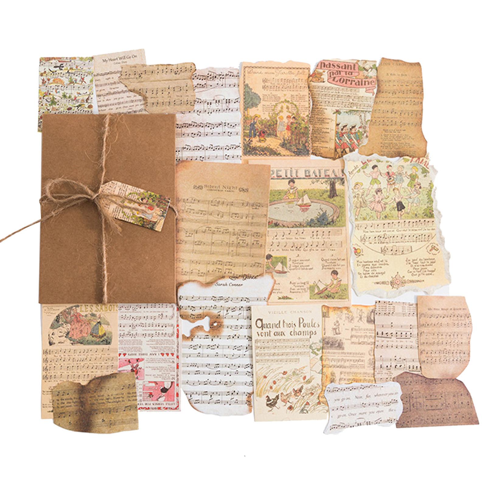 60 Sheets Sticky Notes Burnt Debris Style Vintage Sticky Notes for Scrapbook Diaries Classic Movement