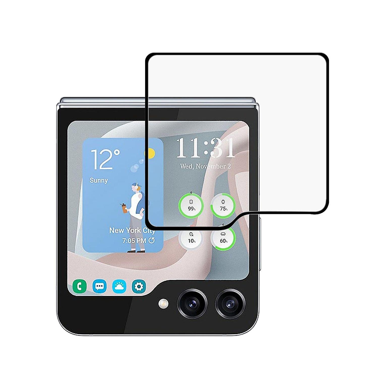 For Samsung Galaxy Z Flip7 FE / Flip6 Small Screen 3D Protector Tempered Glass