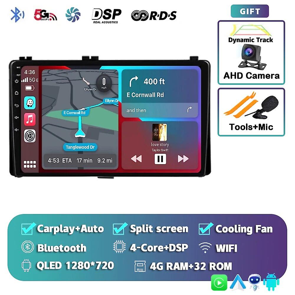 Android 13 Carplay Auto Wifi Car Radio For Toyota Corolla Auris E180 2017 2018 2019 Multimedia Gps Player Stereo 2din Head Unit