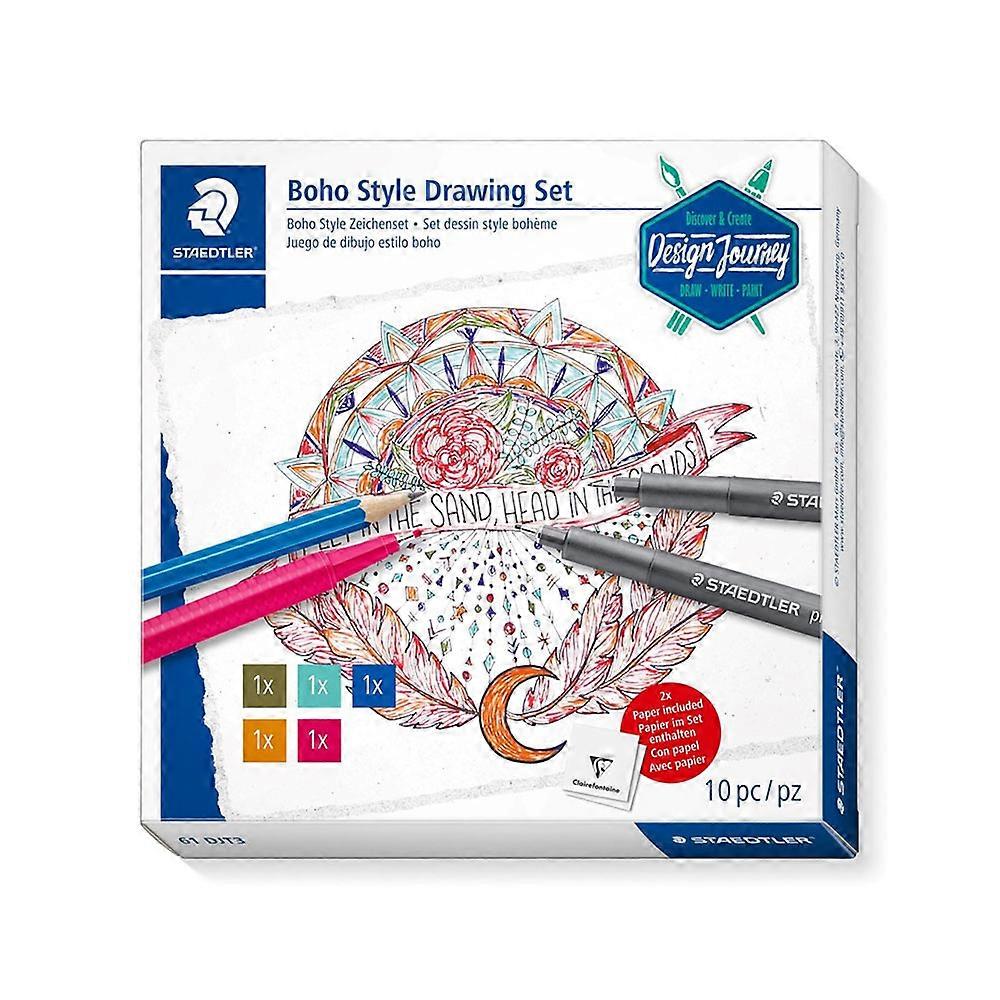 Staedtler High-Quality Design Journey Creative Boho Style Complete Drawing Set