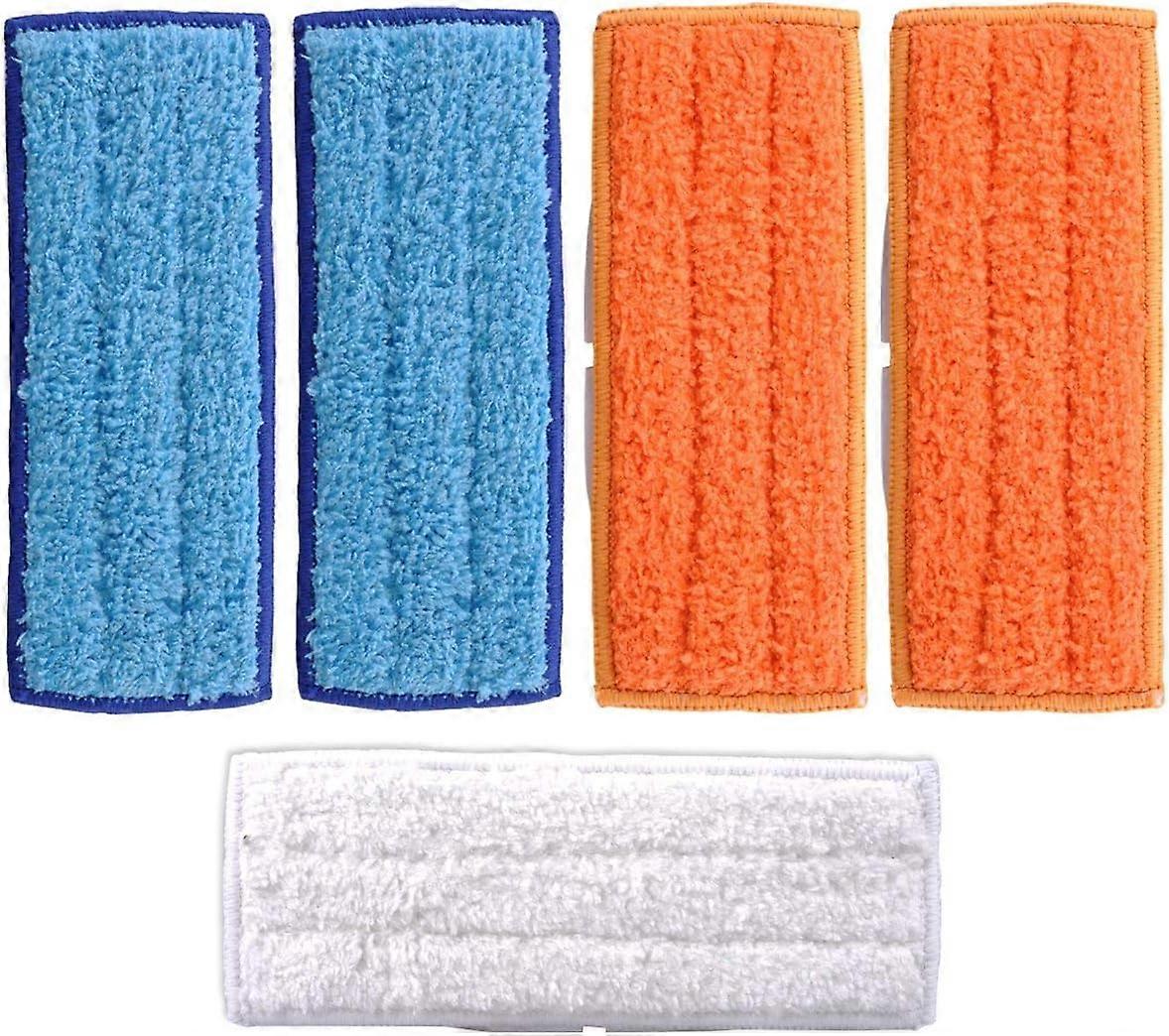 5 PCS Cloths for iRobot Braava Jet 240, Reusable Replacement Microfiber Cloth Cloth Cloths, (with Floor Mopping Cloths, Wet Mop and Dry Mopping Cloths