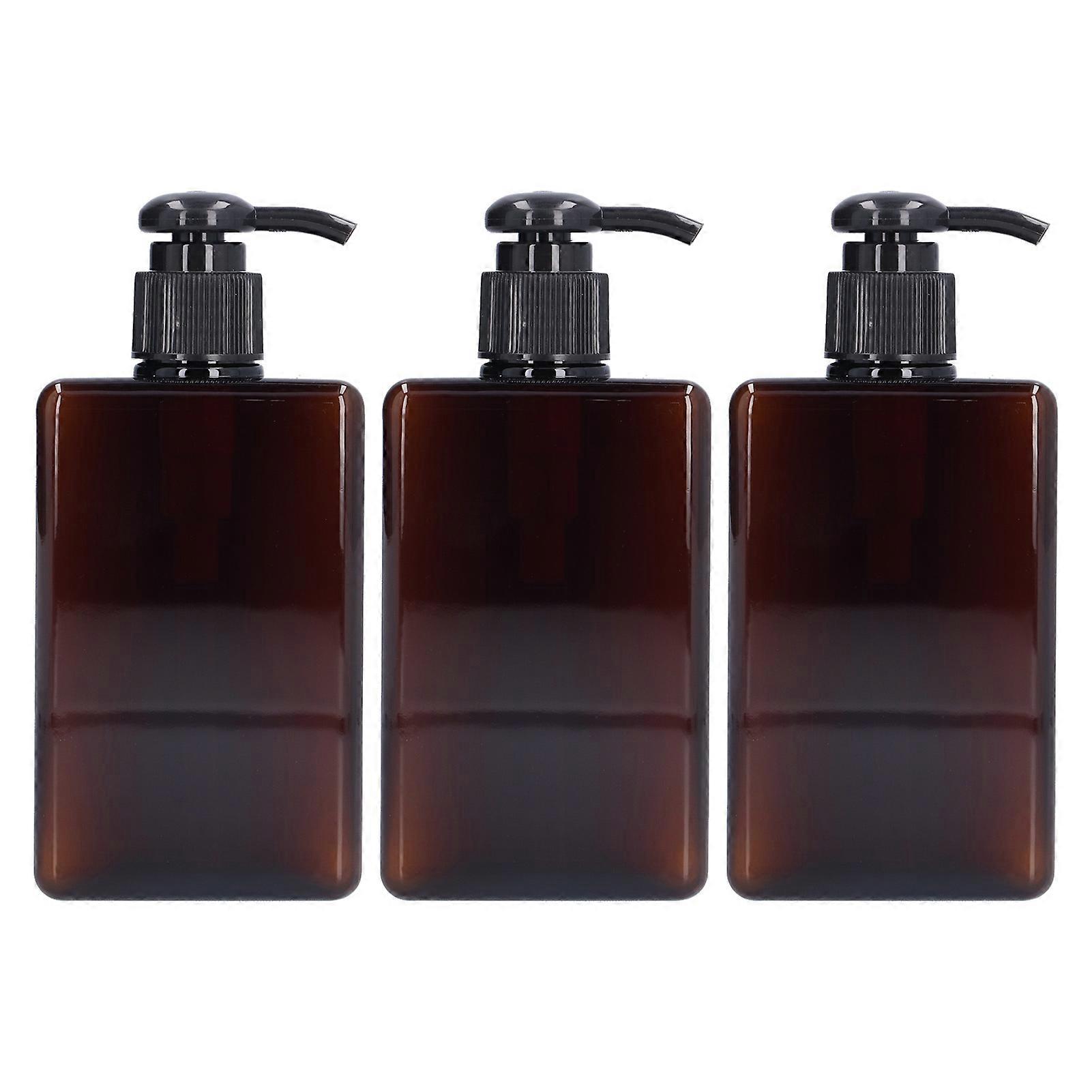 3pcs 280ml Pump Bottle Empty Liquid Hand Soap Container Plastic Press Bottle For Travel Use
