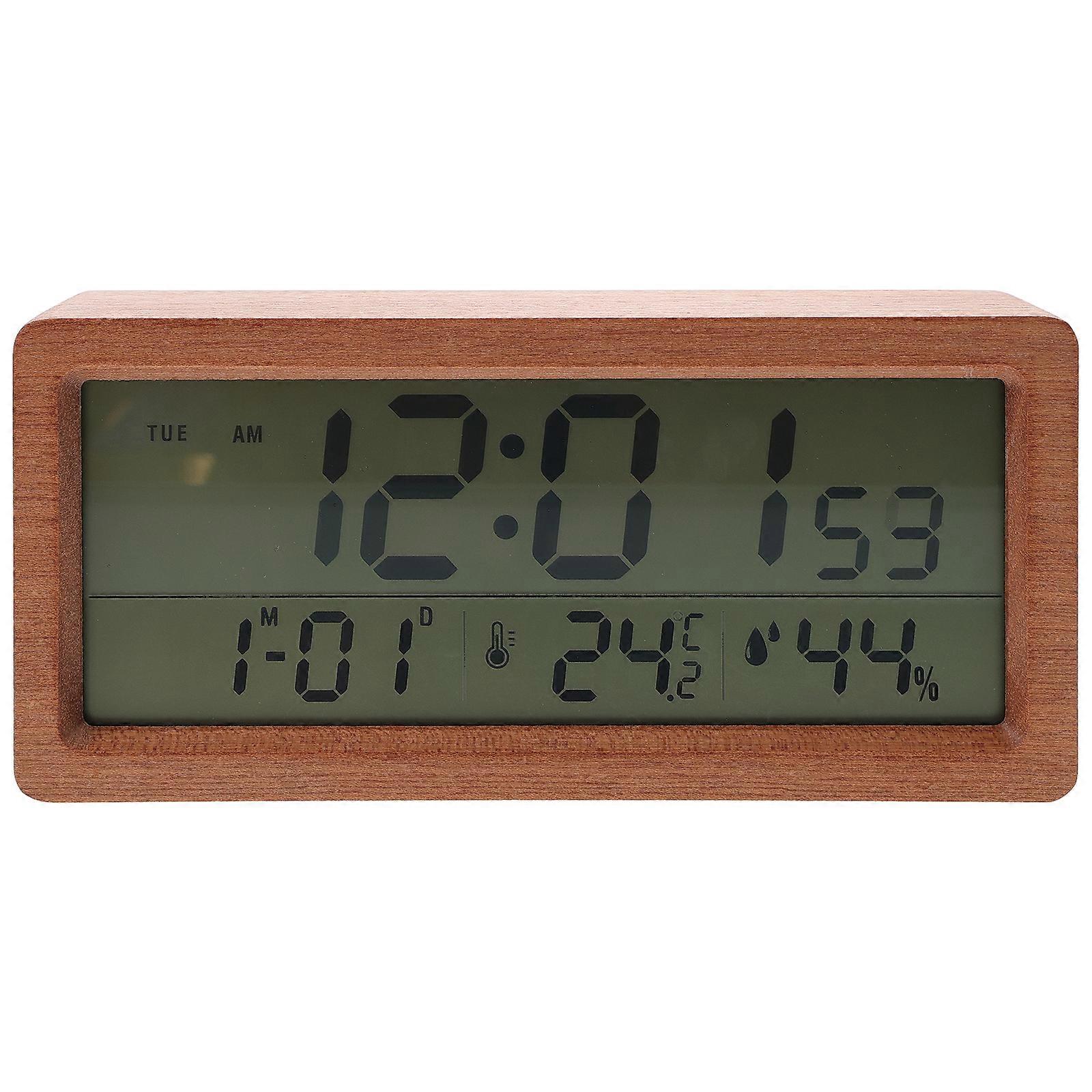 Electronic Alarm Clock Temperature Humidity Display Table Clock Electronic Clock