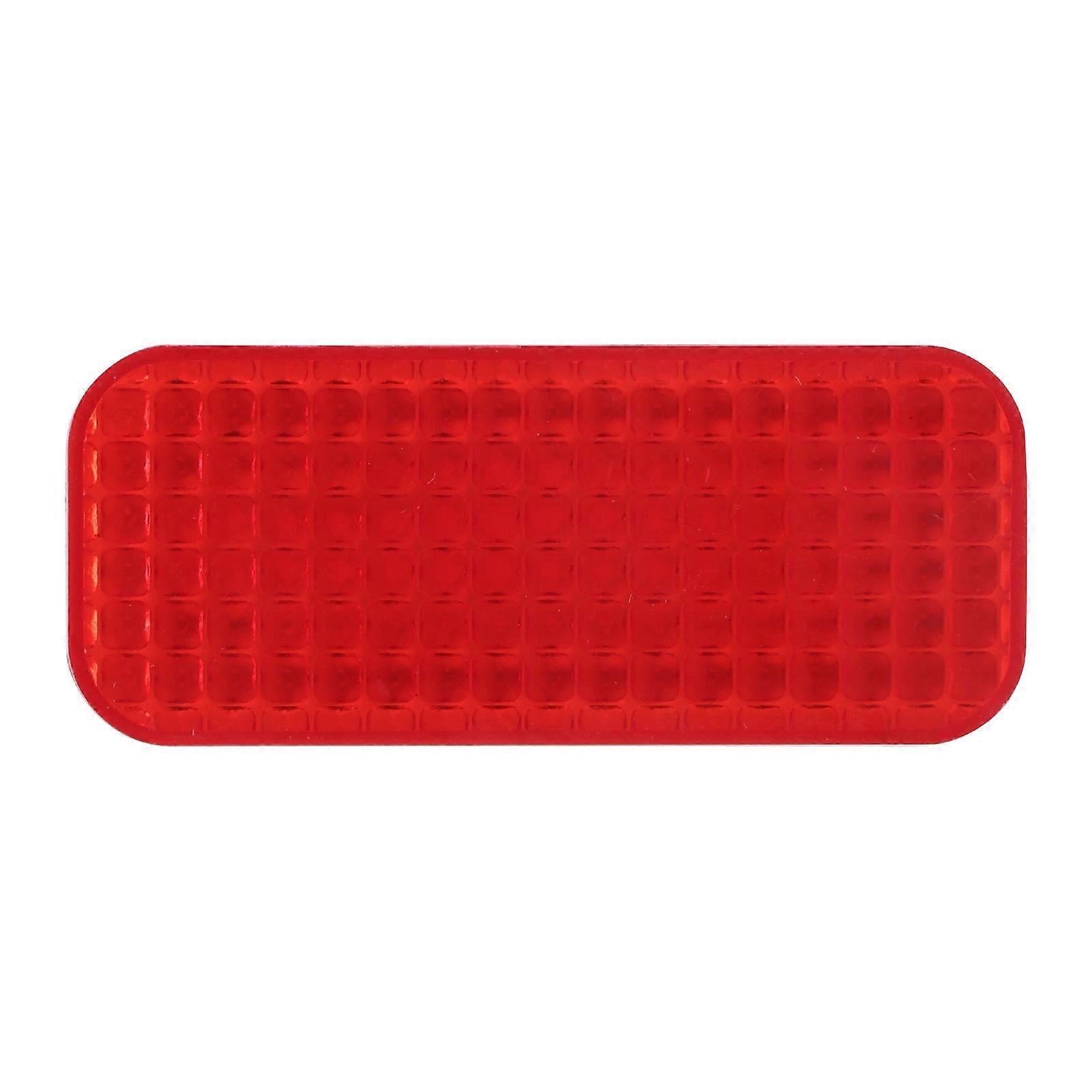 Reflective Sticker Red Rectangular Protection Reflector Universal for Automobile Motorcycle