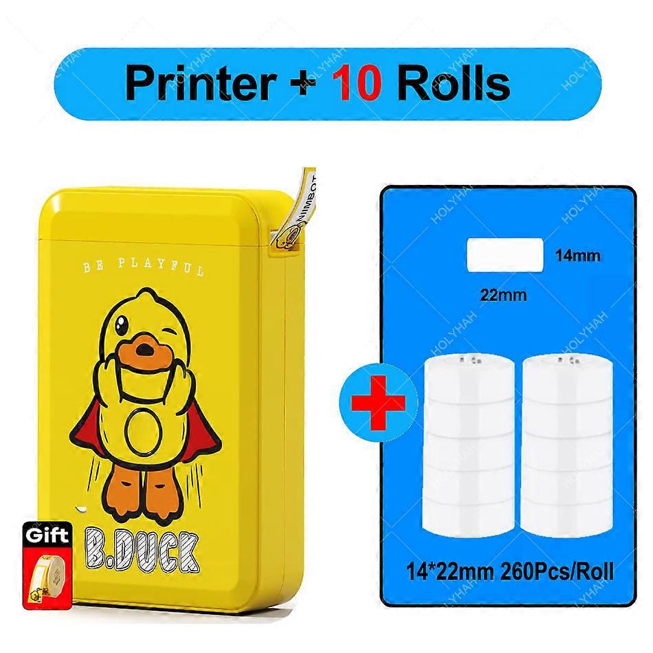 Niimbot &amp; B.duck D110 Portable Label Printer Wireless Label Marker Tape Included Price Tape For Android Ios Phone