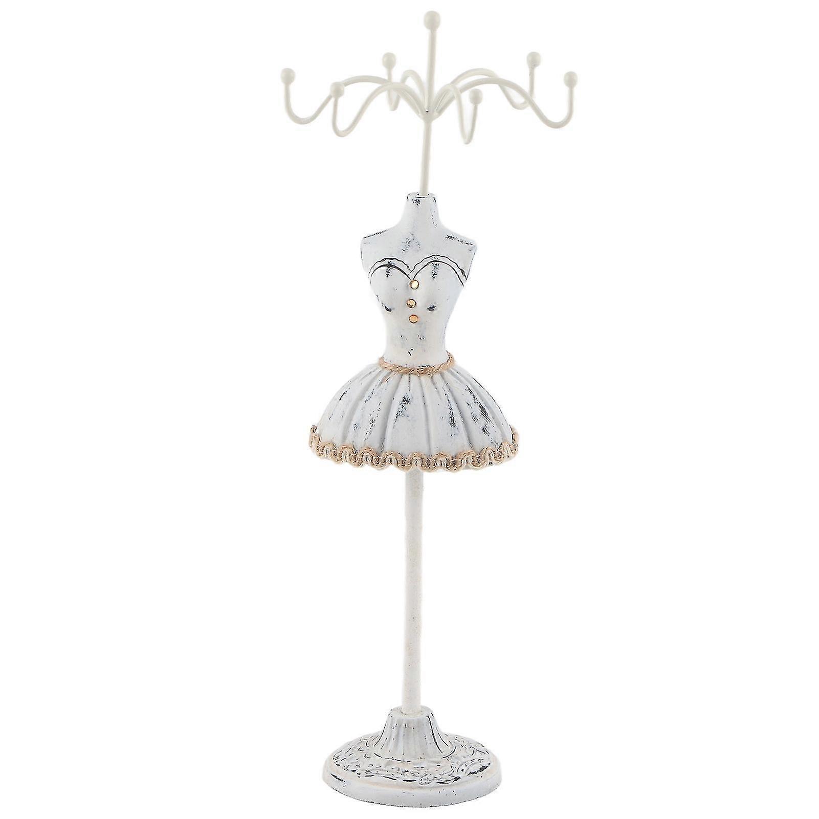 ポリレジンジュエリーディスプレイスタンド、ネックレス用取り外し可能なブラケット付き