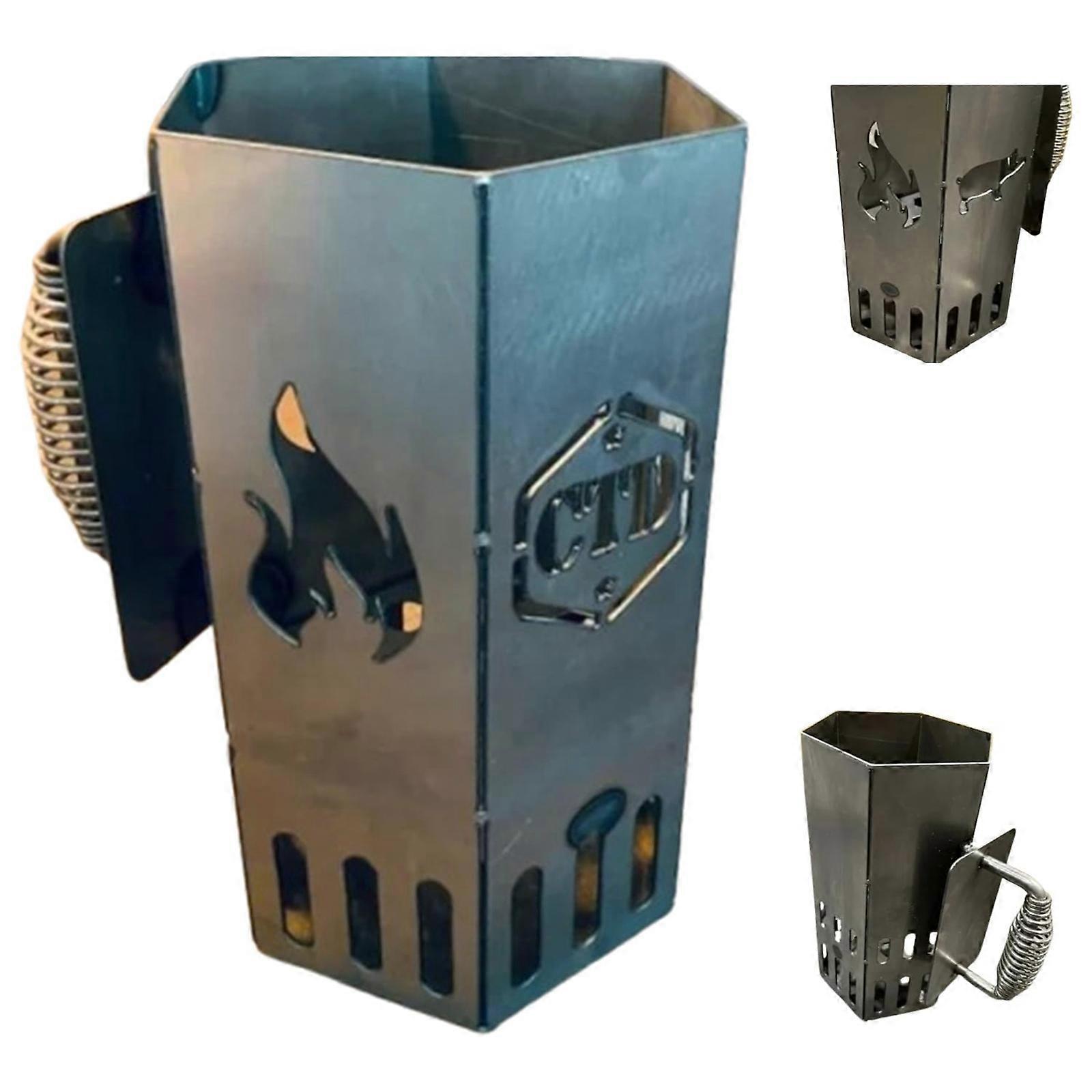 Trækul Ild Starter Metal BBQ Ryger