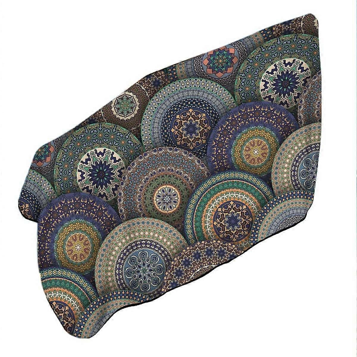 A Bunch of Oriental Mandalas Microfiber Beach Towel