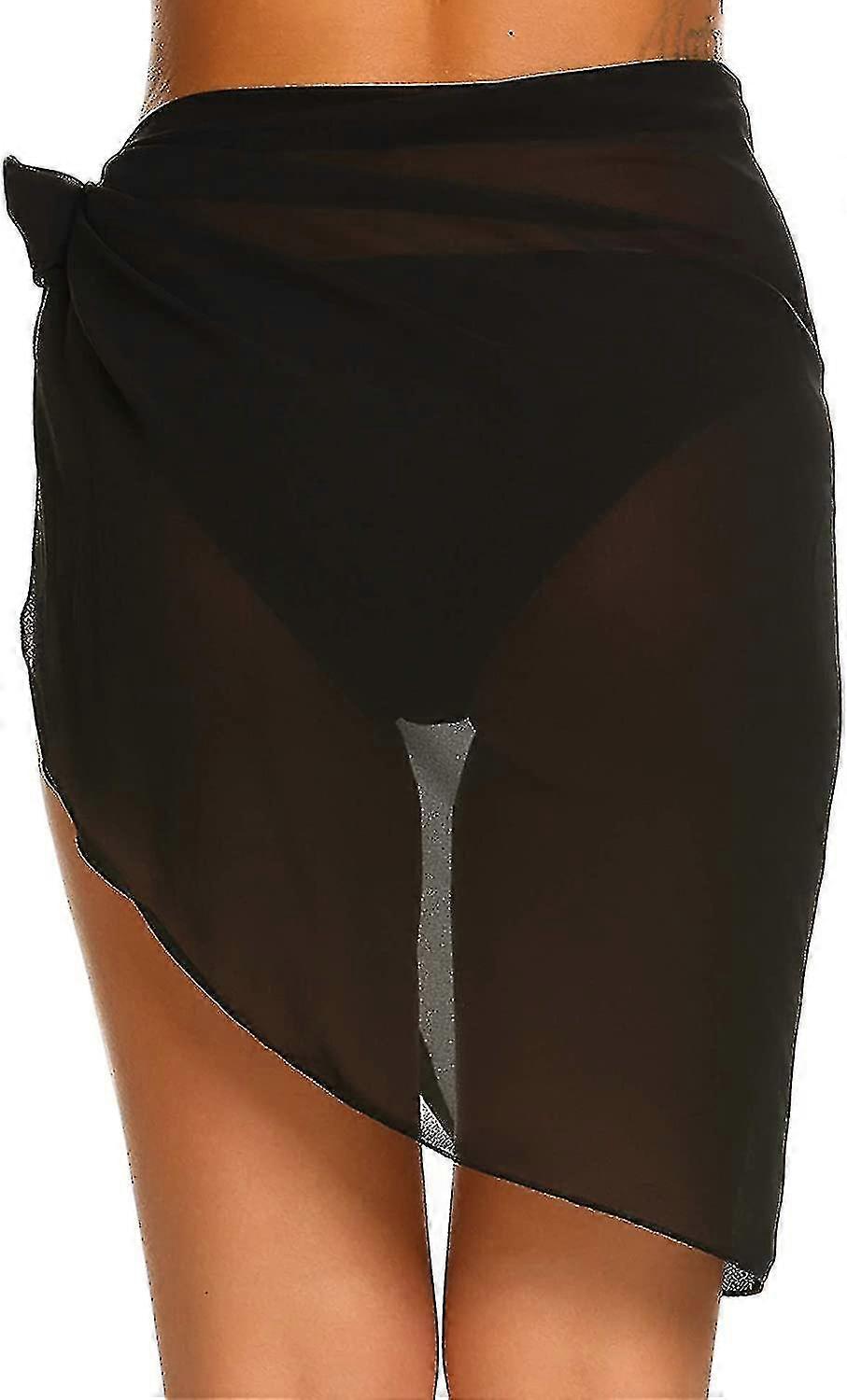 Parei corti da donna, copricostume da spiaggia, copricostume trasparenti in chiffon