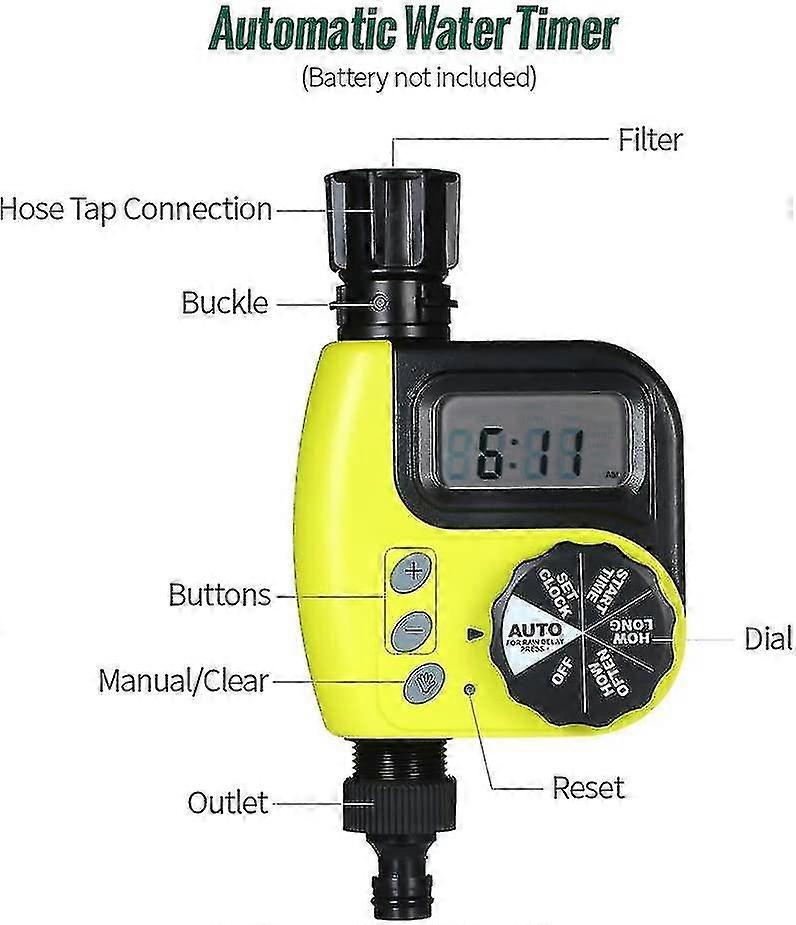 Automatic Watering Timer, Programmable Digital Hose Faucet Timer Smart Sprinkler Irrigation Watering