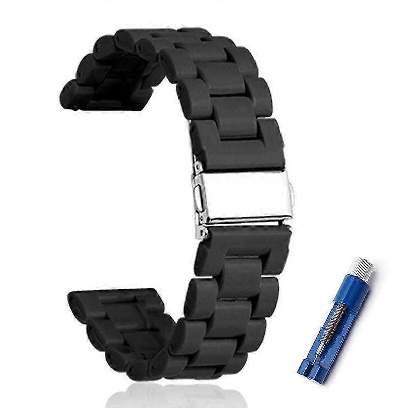 22MM Plastic Watch Band With Watch Setter For Omega X Swatch Replacement