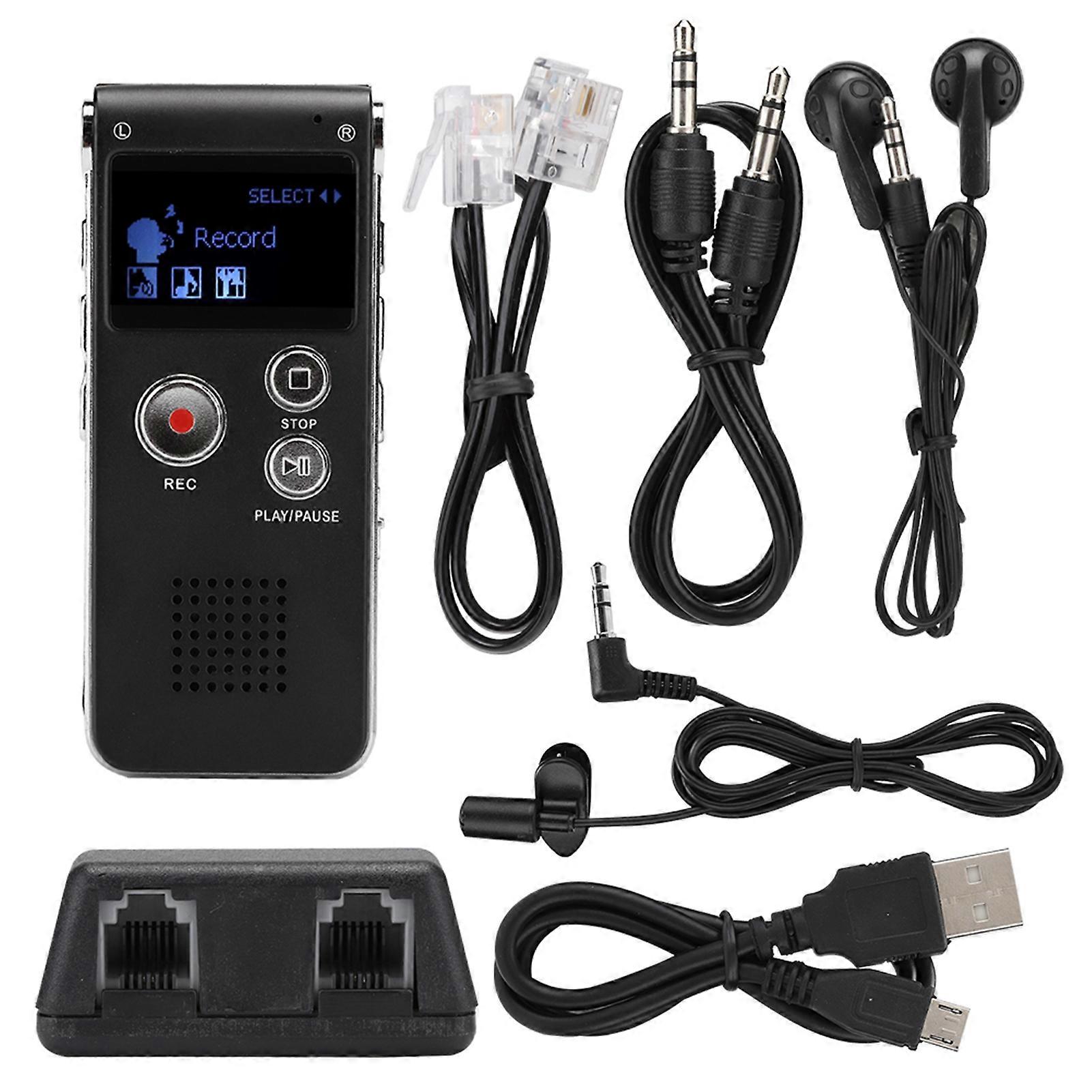 SK-012 8G ABS Voice Recorder Phone Recording Lossless Music Dictation Recorder