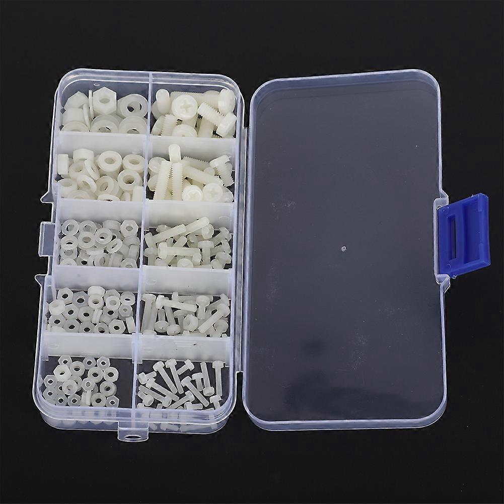 Uxcell M3x25mm Nylon Screw, Nut, Washer Assortment Kit - 20 Sets, Black, Round Head Machine Screws - View #6