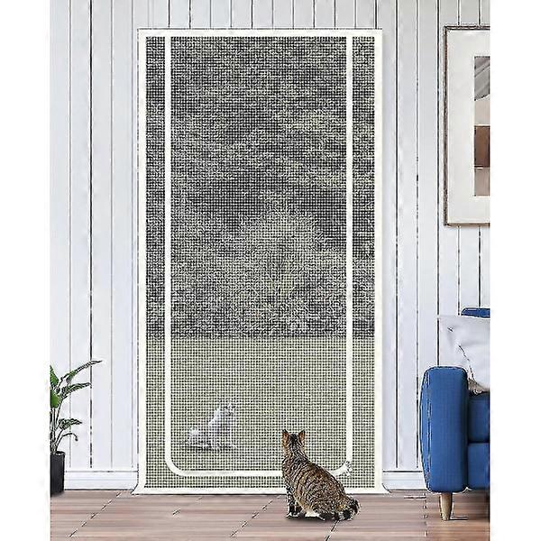thumbnail image 2 of Heavy Duty Pet Screen Door 100x220cm - Vinyl Coated Steel Mesh For Cats, Dogs & Mosquito Protection 2 of 11