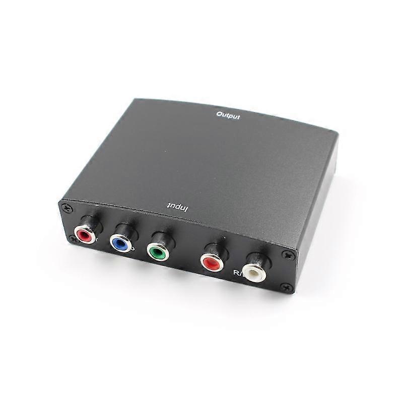 Barsinfi pol 1080P YPBPR to HDMI Video Audio Converter Component to HDMI RGB to HDMI Converter Adapter for DVD PS