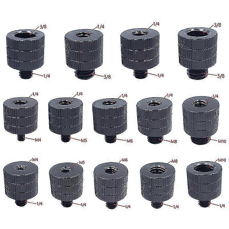 1/4 à M4 M5 M6 M8 M10 Vis mâle à femelle Filetage Screw Mount Converter Adapter