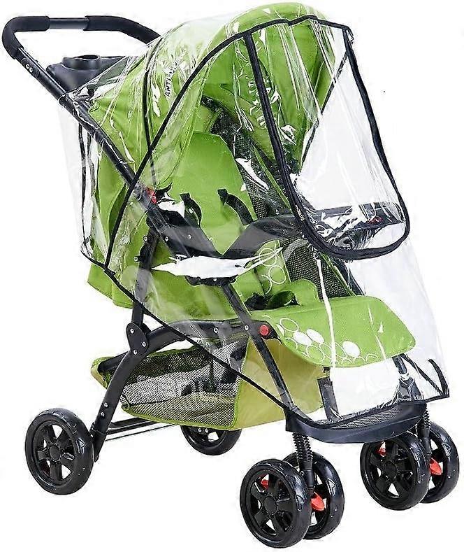 Stroller Rain Cover,Universal Waterproof Dust Cover Anti-UV Cover Wind and Rain Protection for Pram Stroller