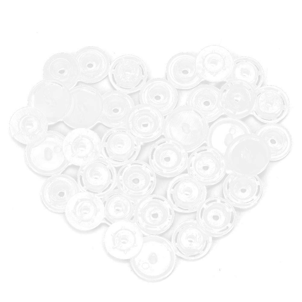 1000 Sets Harmless Resin Snap Button Set Children Cloth Quilt Cover Button Pressed(White T5) YEMAA