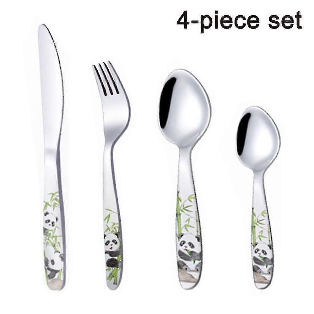 Barnas Bestikk Rustfritt Sett Barn Bestikk Flatware Gravert Design