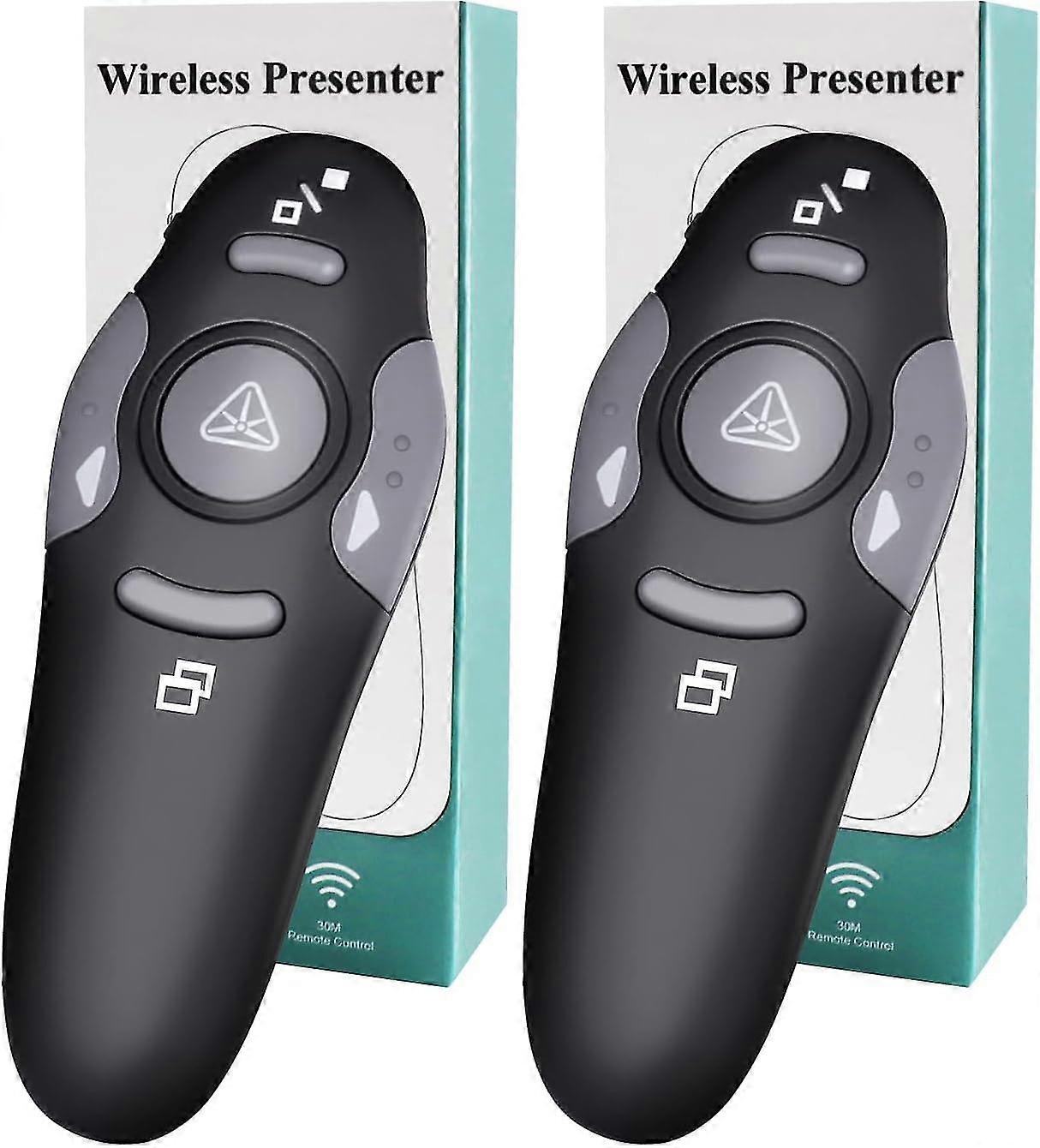 Wireless Presentation Clicker For Powerpoint Presentations, Usb Dongle Wireless Presenter Remote With Laser Pointer Slide Clickers For Mac/windows/lin