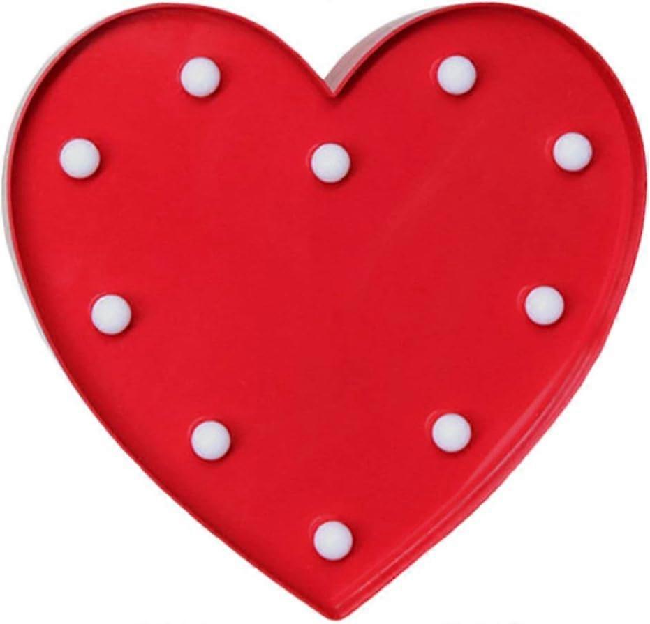 قلب سرادق ضوء LED الحب ليلة ضوء رومانسية تضيء القلب تسجيل الجدول جدار ضوء الديكور ل