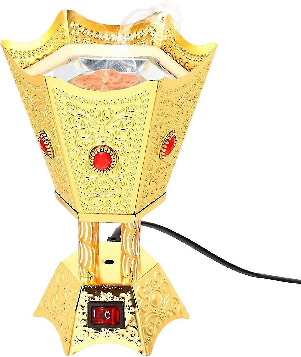 مبخرة كهربائية معدنية ، حاوية بخور عربية عتيقة ، حاملات بخور ، مبخرة ريترو أو يوجا تأمل