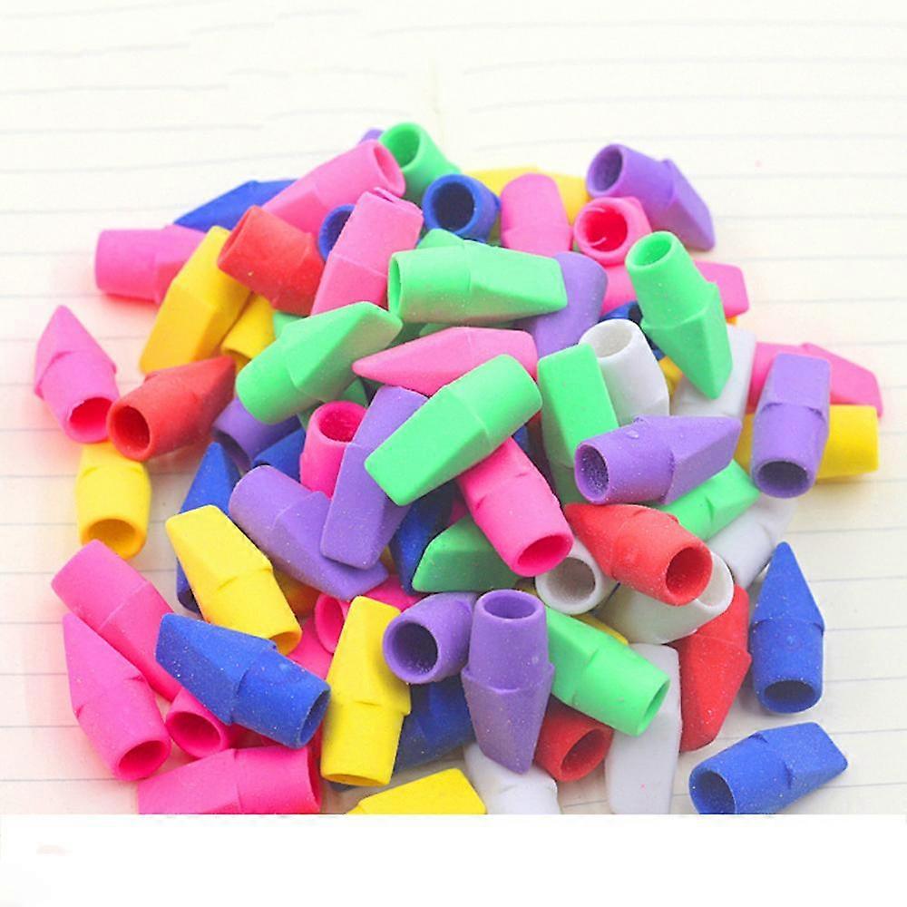 Pencil Top Erasers, Cap Erasers, 120 Pack