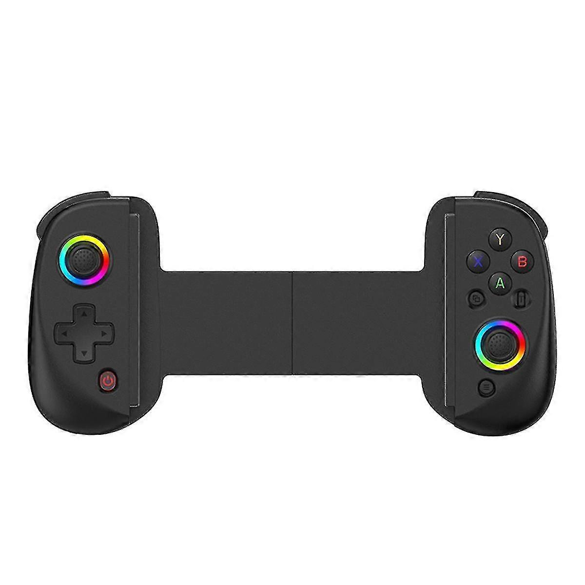 D8 Telescopic Game Controller Rgb Light Mobile Game Controller With 6-axis Vibration For Android Ios Ps3 Switch Pc,a