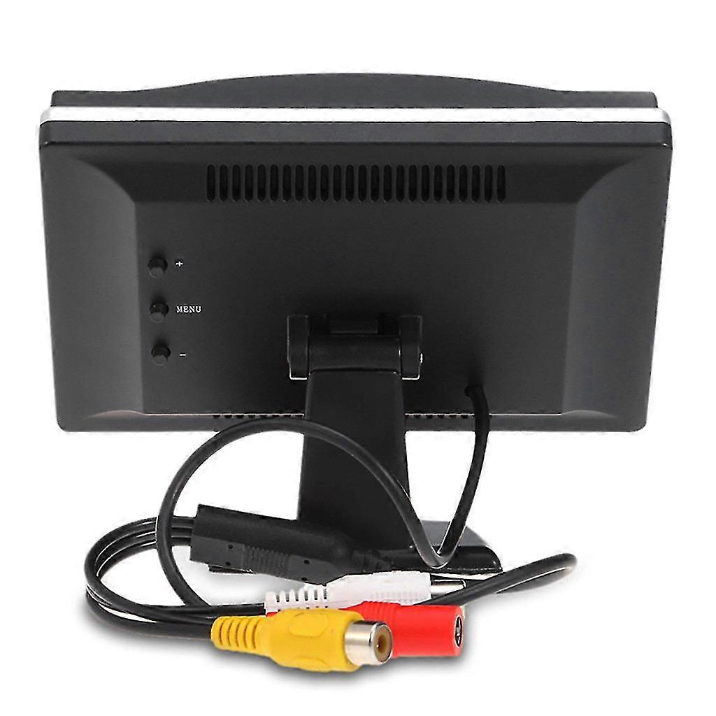 5 Inch lcd screen car monitor car rear view reverse camera 8 led car reversing parking camera screen display