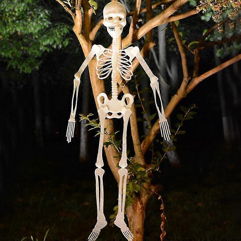 hmwy-halloween hanging skeleton luminous scary prop haunted house party