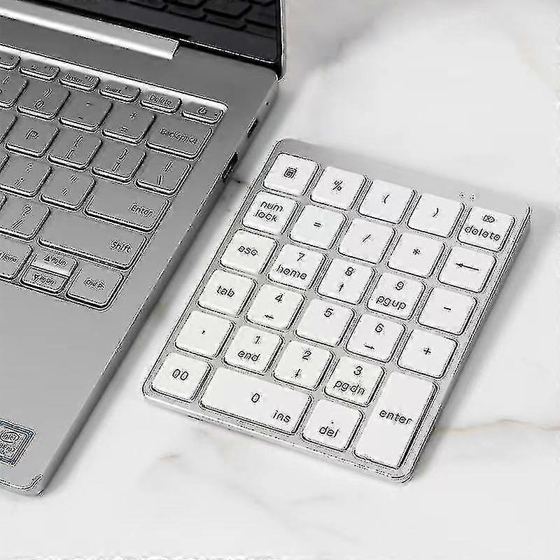 N970 Pro Rechargeable Bluetooth Numeric Keyboard 28-key Lightweight Aluminum Alloy External Keyboard