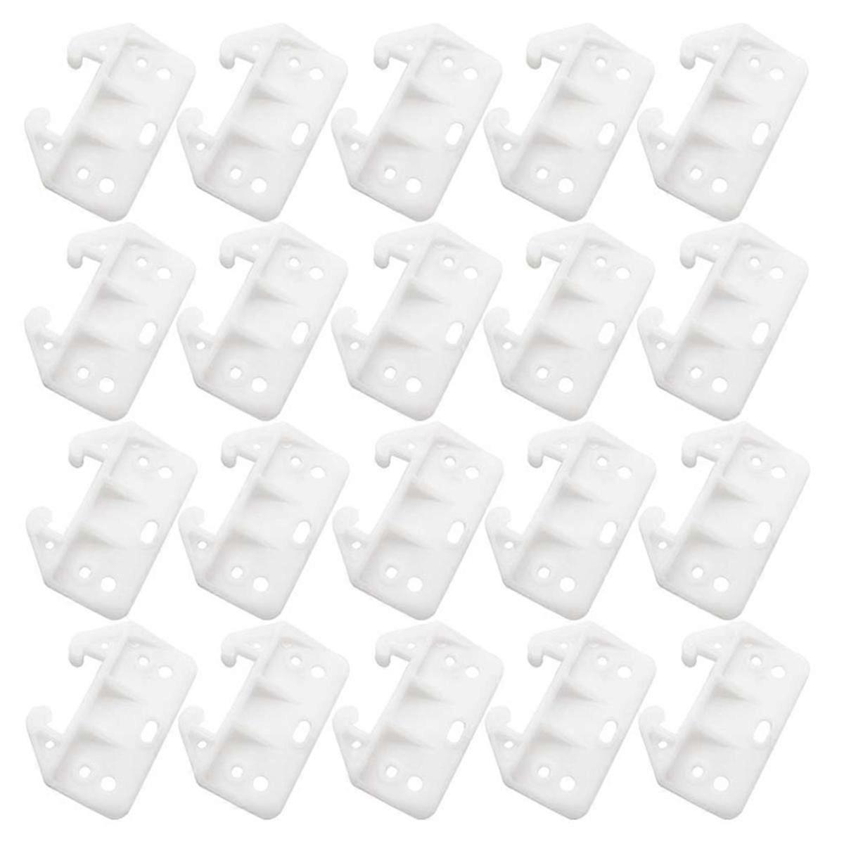 50PCS Plastic Drawer Guides Drawer Track Guides Replacement Furniture Parts for Dressers, Hutches a