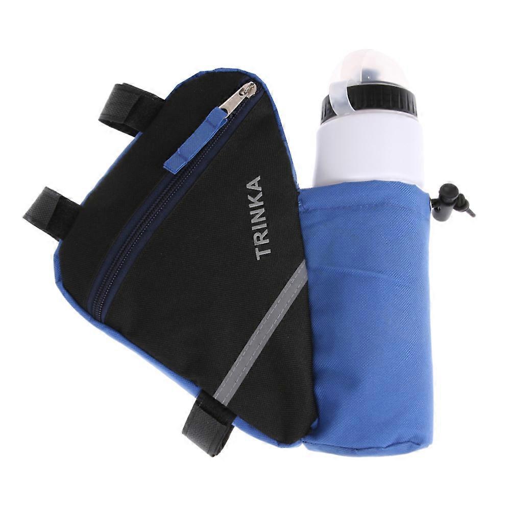 Mountain Bicycle Frame Bike Bag Ultralight Reflective with Water Bottle Pouch