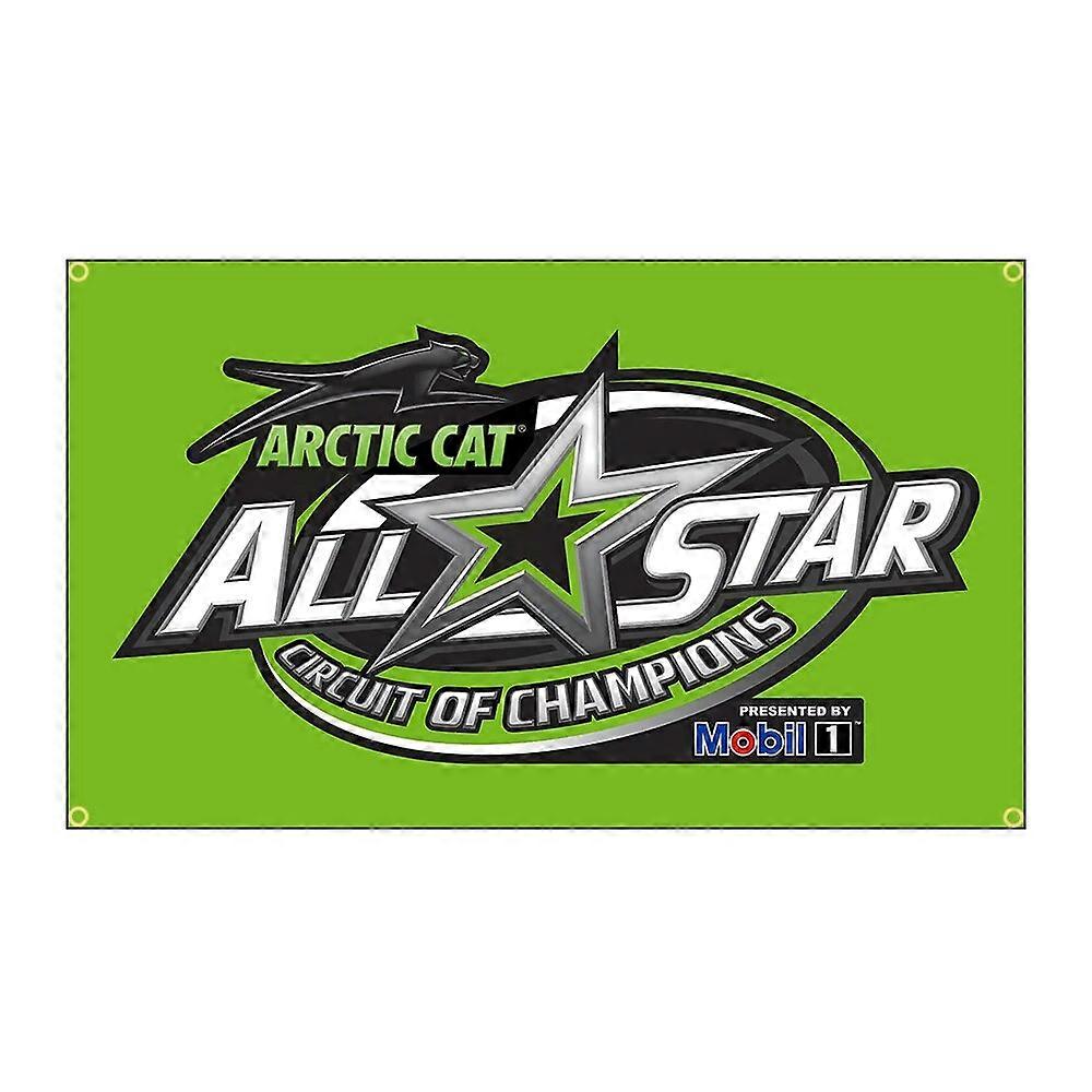 90x150cm Arctic Cat Racing Drapeau Bannière Décoration All Star FLAGCORE