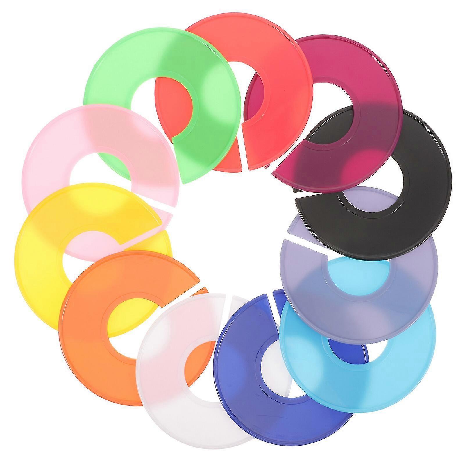 11 Pcs Clothing Size Dividers Round Closet Size Dividers Blank Clothes Size Dividers Clothes Hangers Dividers