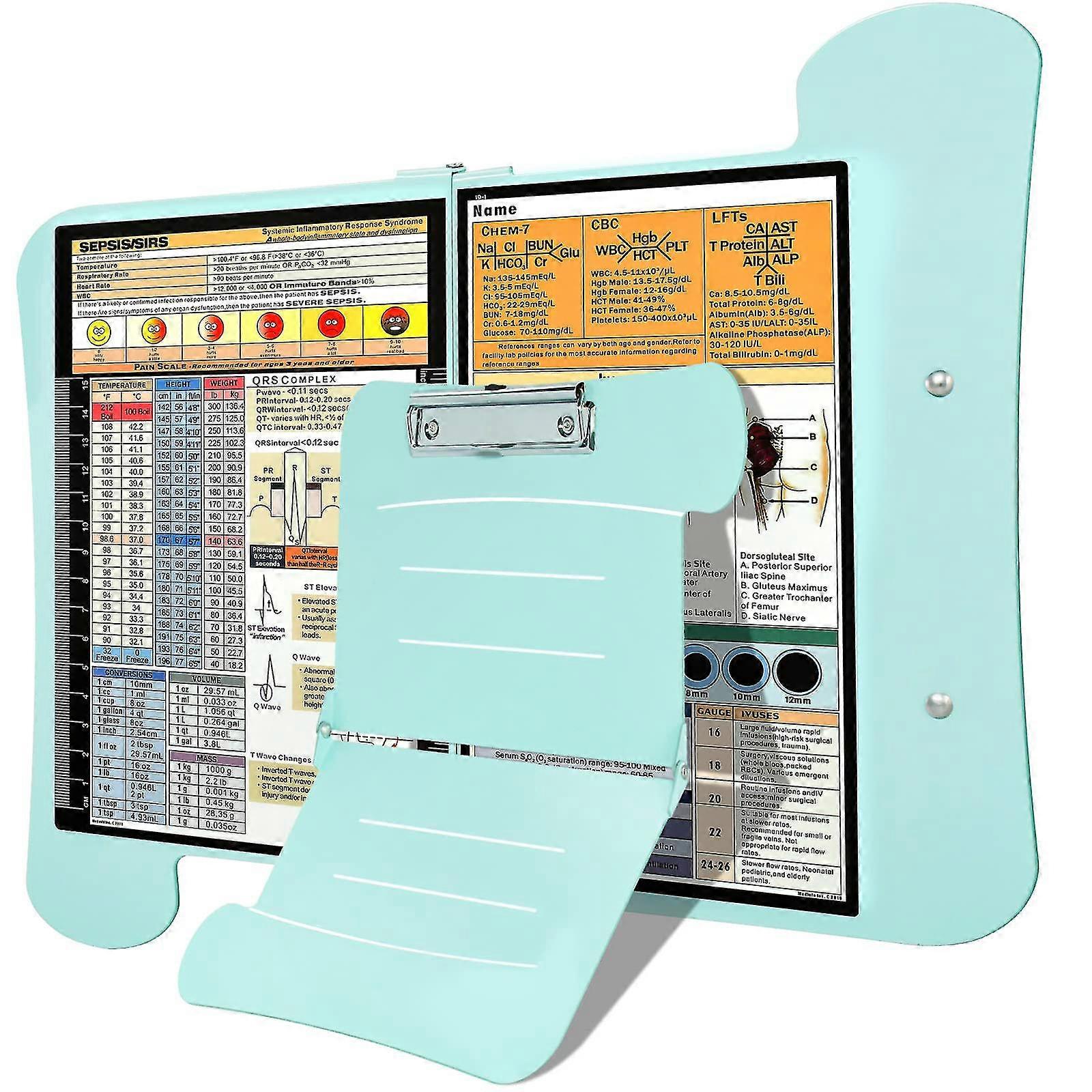Nursing Edition Clipboard Folding Pocket Reference Clipboard For Office Home