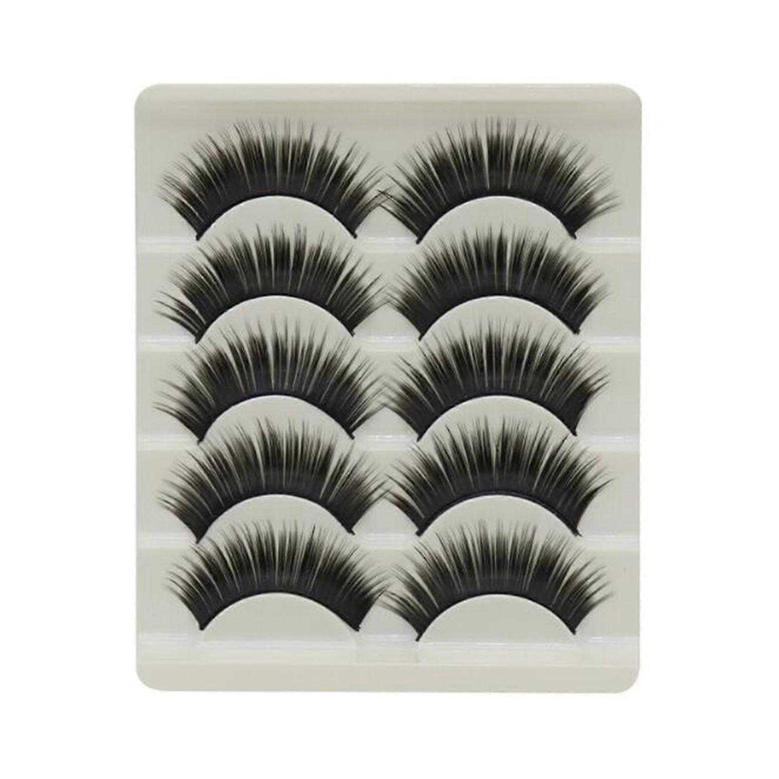 5 Pairs Of Colored False Eyelashes Three-dimensional Multi-layer False Eyelashes