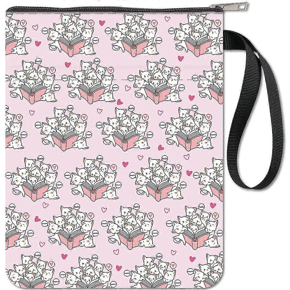 Cloth Book Cover Notebook Wraps Rectangle Cat Shape 280x220mm