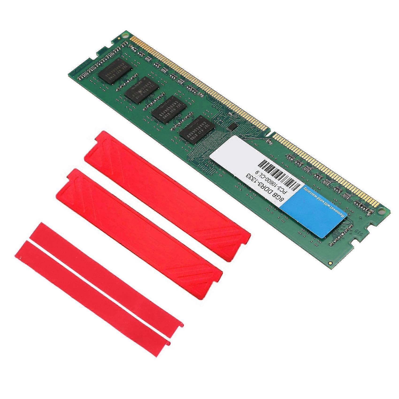 Ddr3 8gb 1333mhz Memory Ram+cooling Vest Pc3-10600 Dimm For Amd Dedicated Memory 1.5v 240pin Memory