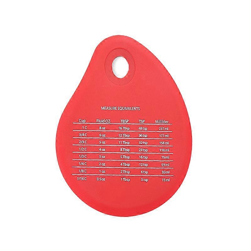 Silicone Bowl Scraper Multipurpose Labor-saving Portable Durable Measurement Chart Memo Scraper for Kitchen KAESI