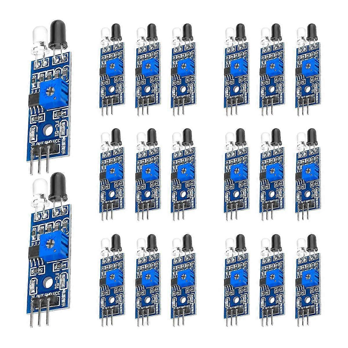 20 Pcs Ir Infd Obstacle Avoi Sensor Module For Car