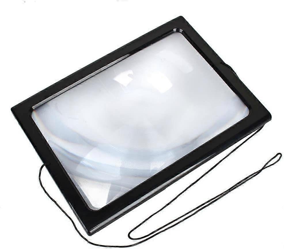 Rectangular magnifying glass for visually impaired 3x
