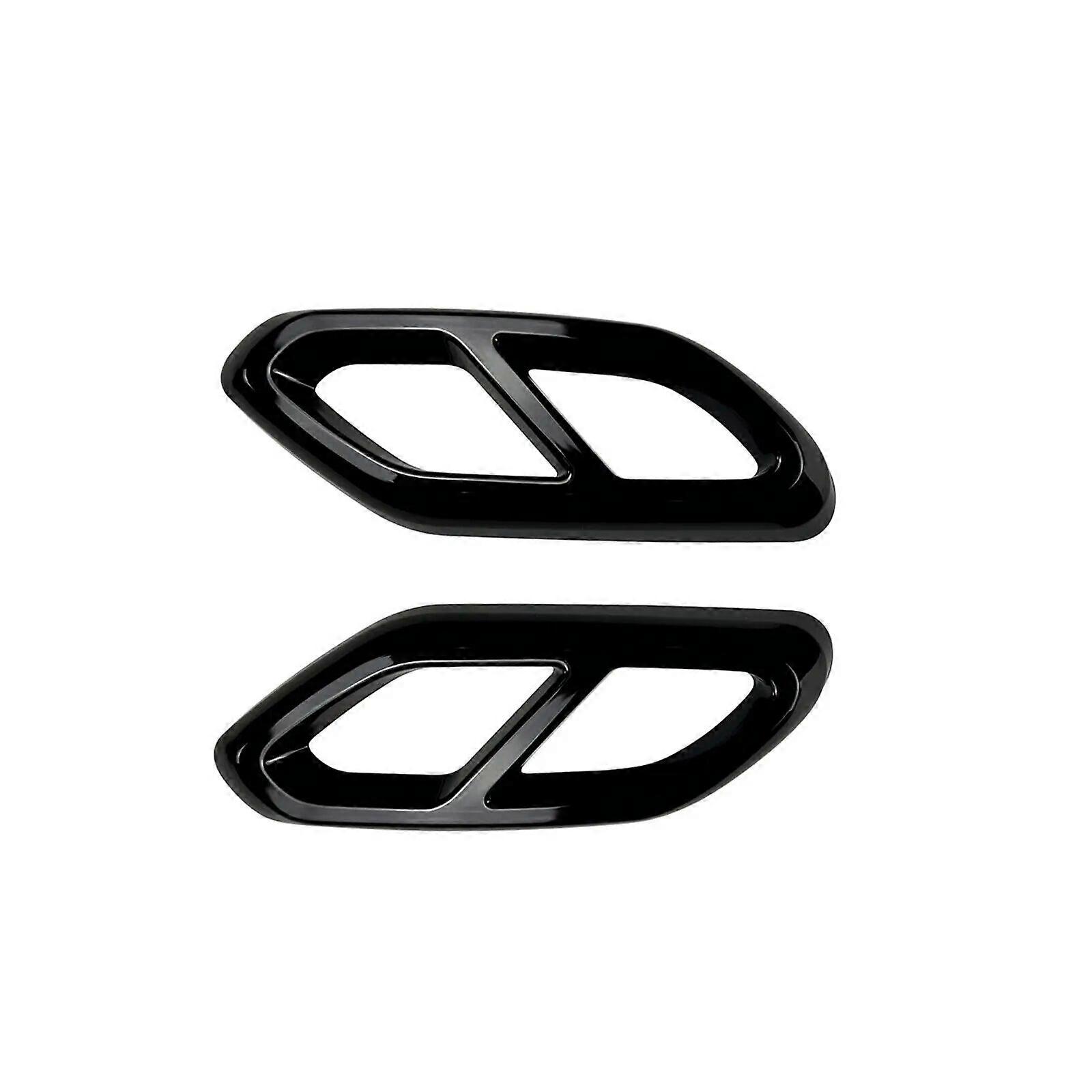 Copertura Scarico Posteriore Per Mercedes Classe GLC X254 2023-2024 – Quad Tip In Argento Cromato (2 Pezzi)