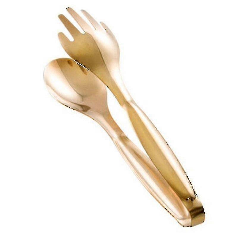 Stainless Steel Food Tongs Gold Kitchen Utensils Buffet Cooking Tools Bbq Clips Bread Tong|tongs