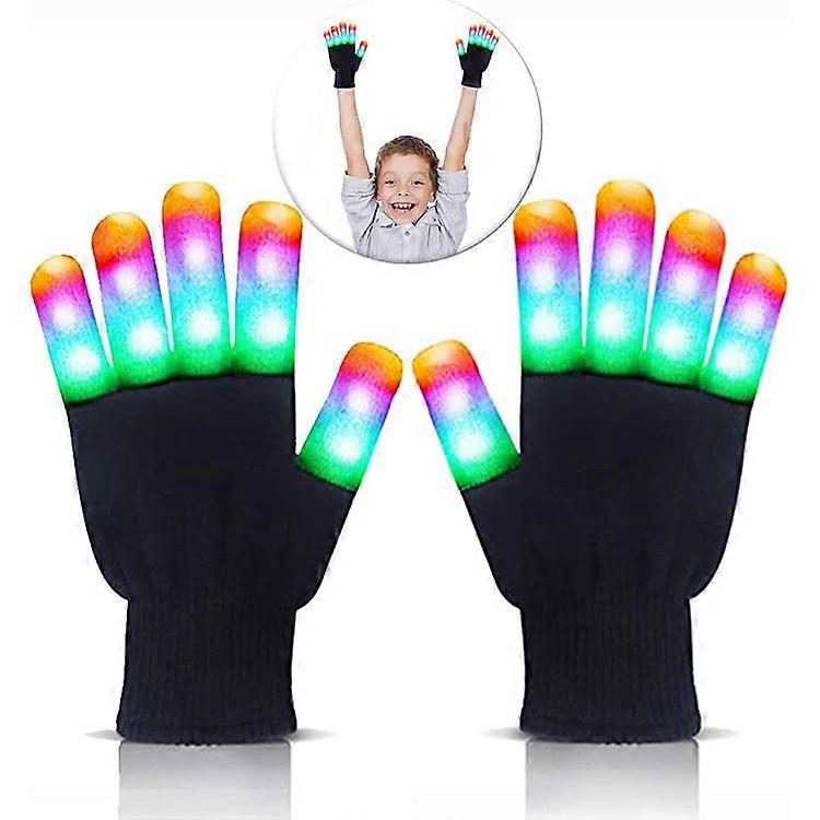 Children LED Finger Flashing Light Up Gloves, Cool Fun Toys for Boys Girls Party Rave Lighting Show