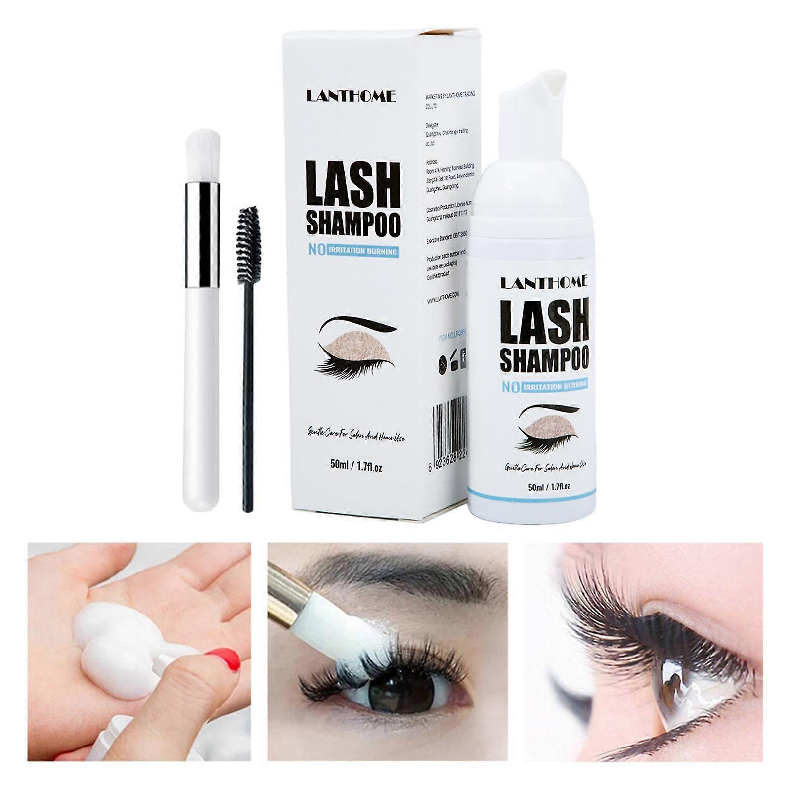 Eyelash Extension Shampoo Foam Cleanser for Salon Use Deep Cleaning Mascara