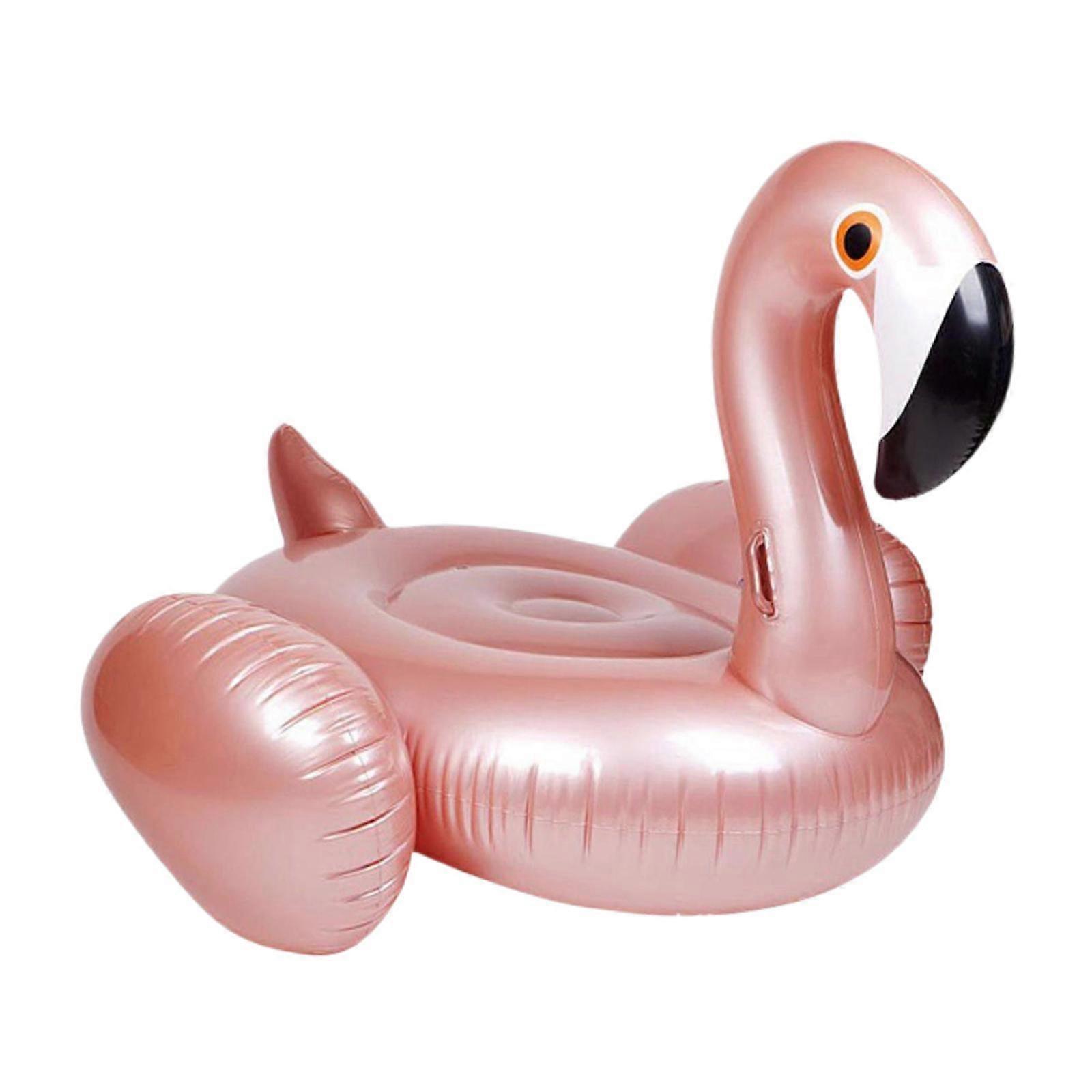 Inflatable Swimming Ring Funny Flamingo Pool Float for Vacation Beach Summer