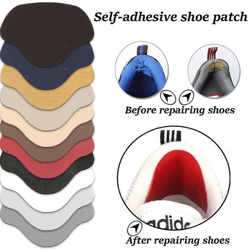 Shoe Heel Repair Patch, Self-Adhesive Shoe Heel Patch Shoe Sneaker Hole Repair Patch Shoe Hole Prevention Patch for Most Types Of Shoes