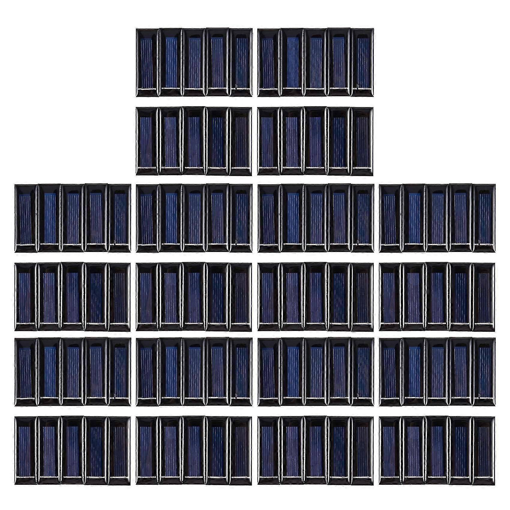 100kpl mini aurinkopaneeli uusi 0.5v 100ma aurinkokennot aurinkosähköpaneelit moduuli aurinkovirta-akku cha
